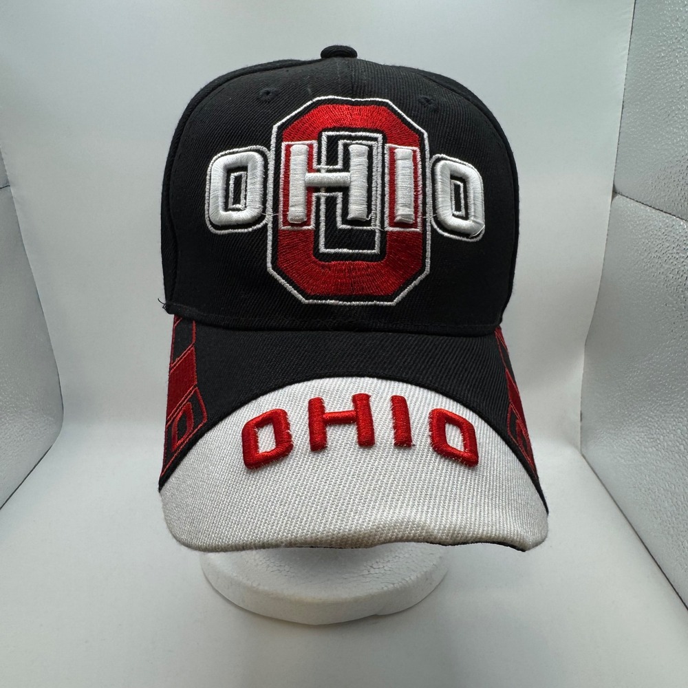Unbranded OSFA Baseball Cap Men Black Ohio Embroidered Adjustable Hat